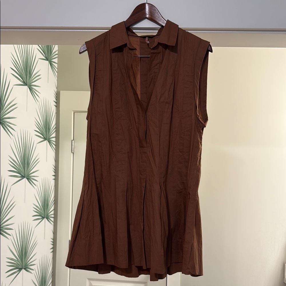 Free People Brown Sleeveless Women's Dress